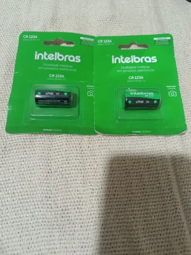 2Bateria Intelbras de lítio 3V 123 A