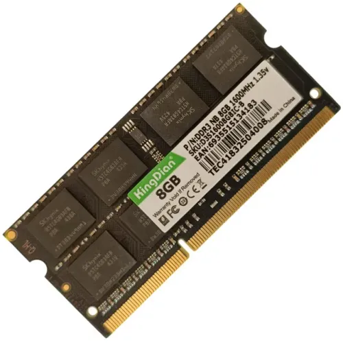 Memória RAM Notebook 8GB DDR3L 1600MHz 1.35V KingDian