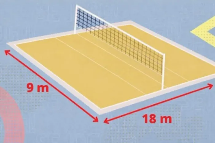 Fita de marcação 9 m x 18 m esportes