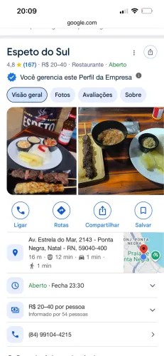 Vendo espetinho completo
