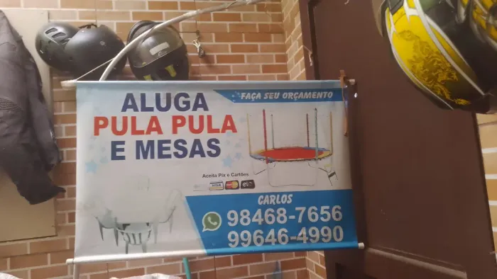 ALUGUEL DE MESAS E PULA PULA