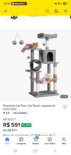 Feandrea cat free, novo nunca usado, arranhador para gatos