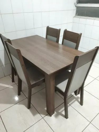 Mesa de Jantar Madesa Jaíne com 6 Cadeiras