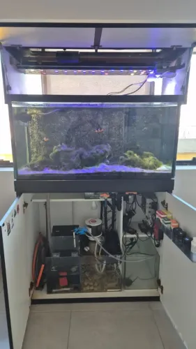 AQUÁRIO MARINHO COMPLETO 275L + SUMP BMA + EQUIPAMENTOS