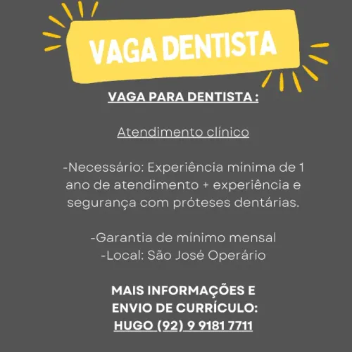 Vaga Dentista