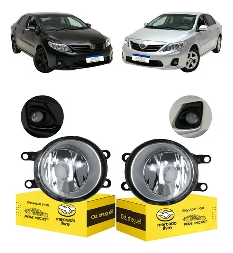 Par Farol Milha Auxiliar Corolla 2009 A 13 14 15 16 17 2018 Cristal