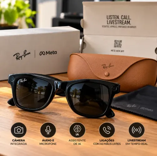 Oculos Rayban Meta Novo zerado Troco por Notebook