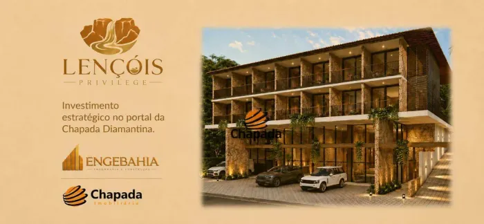 Stúdios a partir de 26m² em Condomínio por R$ 290.000 - Centro - Lençóis/BA