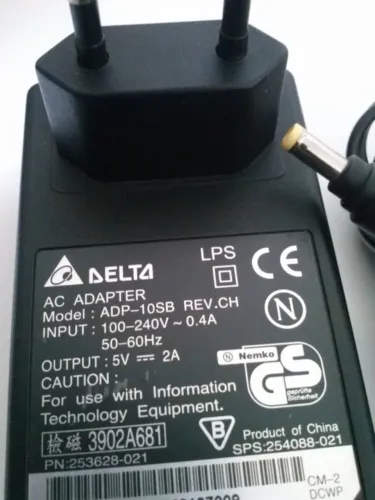 Fonte Delta 5v 2a Adp-10sb/ Eadp-10bb Bivolt Original (Usado)