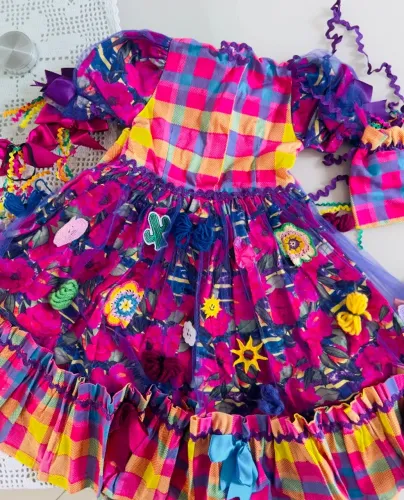 Vestido Festa Junina Menina 4/5 anos