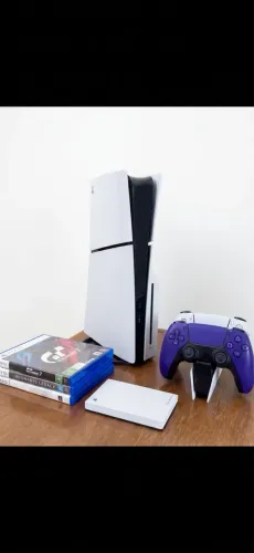 PS5 Slim + 2 Controles + SSD 1TB + GTA 6 Digital Incluso + 5 Jogos