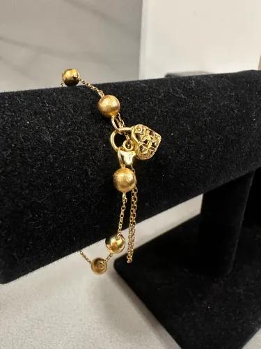 Pulseira Cadeado de ouro 5.13g 18k procedência garantia eterna