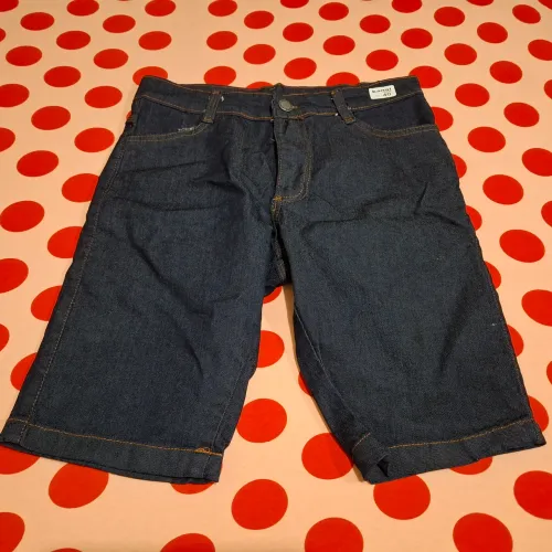 Short Jeans Escuro Número 40 Kanal Jeans