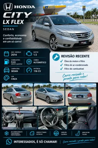 Honda City Sedan LX 1.5 Flex 16V 4P Aut. 2014