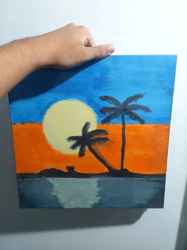 Quadro pintado a mão