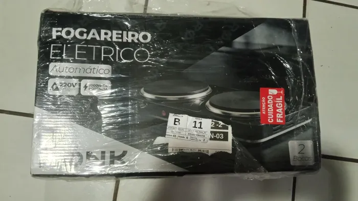 FOGÃO ELÉTRICO NA CAIXA