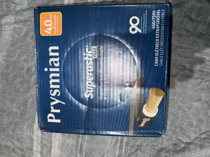 cabo elétrico Prysmian Superastic Flex 4,0 mm², 450/750v