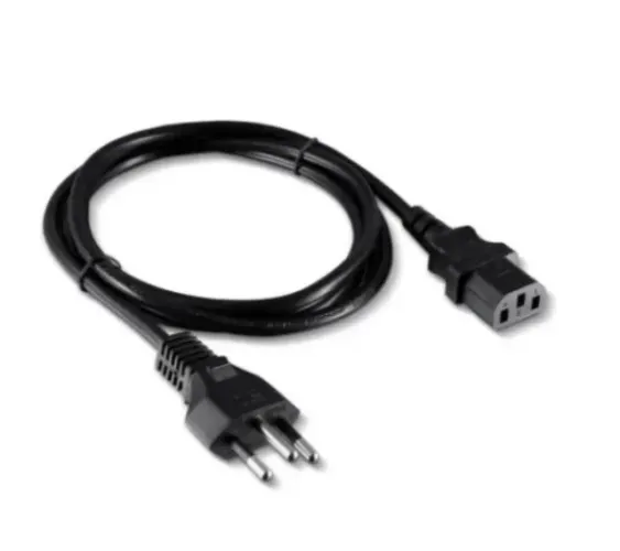 Cabo de Força Tripolar Novo Padrão Brasileiro de 3 pinos