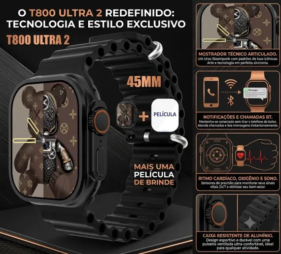 Smartwatch T800 Ultra 2 Series 10 Ultra
