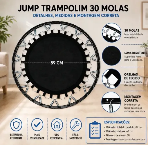 Jump para Exercícios - Pouquíssimo Usado
