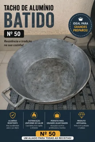 Tacho de alumínio batido n. 50