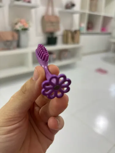 Mini escova de cabelo da Barbie happenin?hair 1998