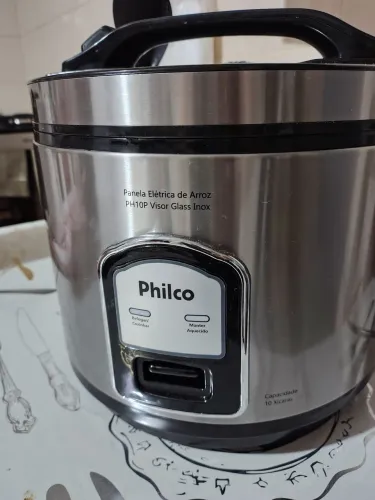 Panela de arroz elétrica de inox 