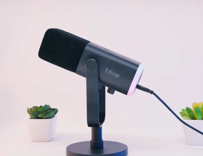 Microfone Fifine AM8 RGB novo lacrado