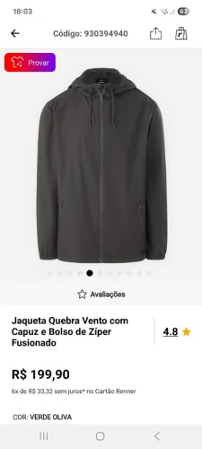 Jaqueta corta vento 