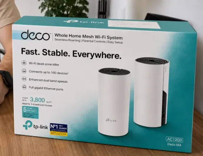 Roteador Wireless TP-Link Deco M4 AC1200 (2-Pack) 867MBPS