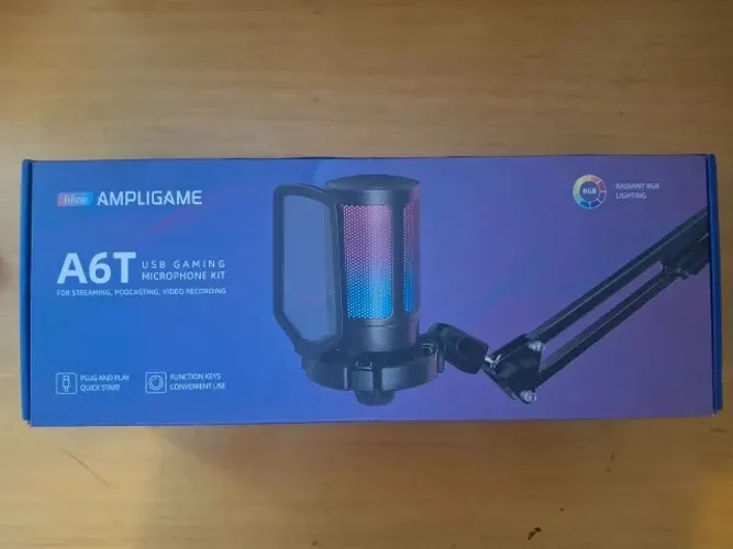 Microfone Fifine A6T + suporte articulado