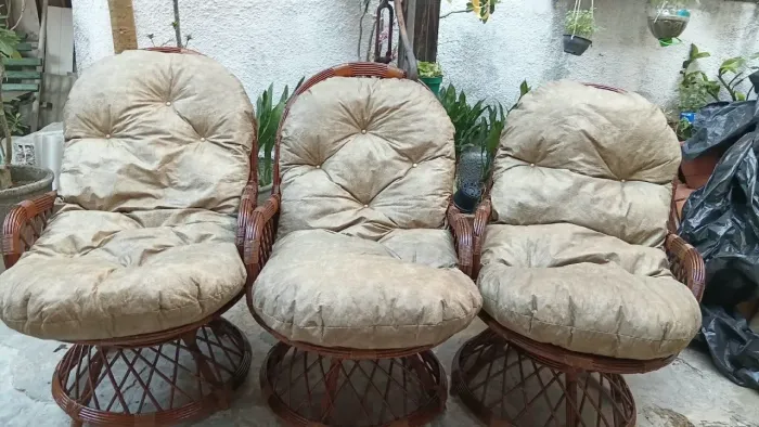 Cadeiras de bambu