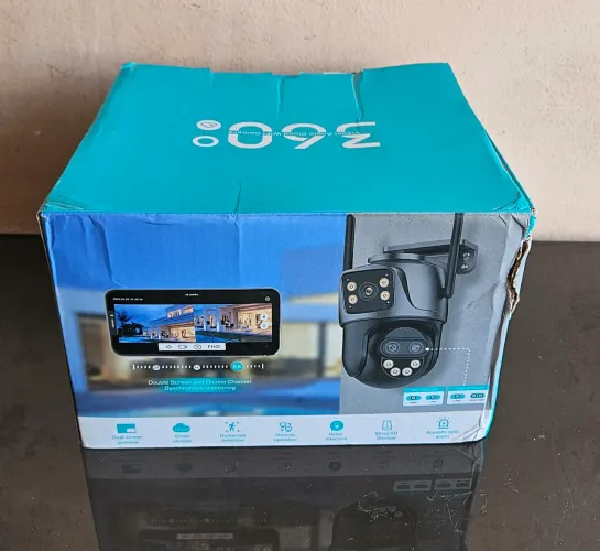 Câmara Wi-Fi XM80 5K 8MP + cartão SD SanDisk de 128GB