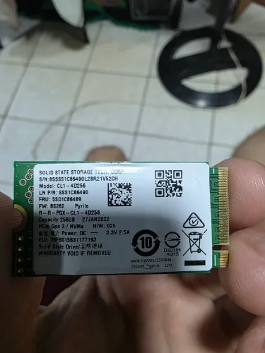 Ssd nvme 256 gigas