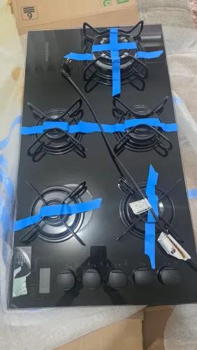 Cooktop à gás Brastemp 5 Bocas Grades Ferro Fundido Bivolt