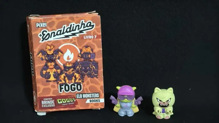 kit 02 Enaldinho elo monsters com gogos crazy bones fogo