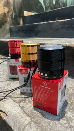 Caixinha de Som Mini Speaker KAPBOM KA-887 Bluetooth Com ANATEL-Nova