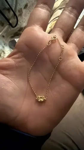 Pulseira de ouro infantil 