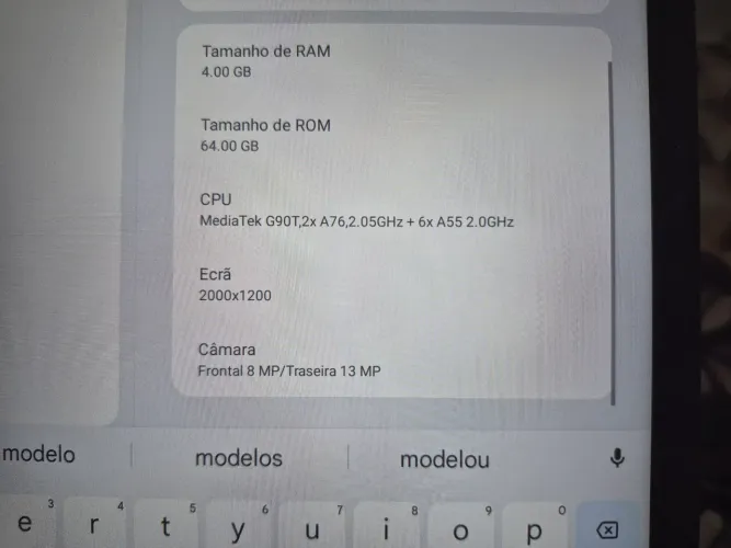 Vendo tablet lenovo p11plus 64gb de armazenamento