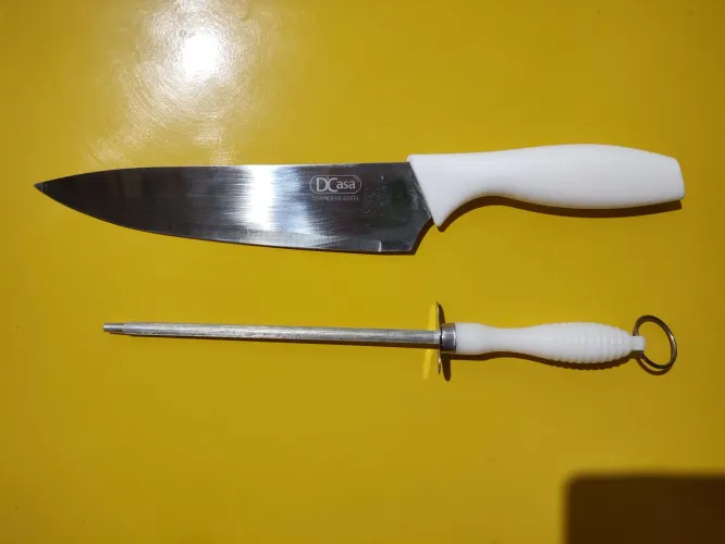 Faca para Churrasco com amolador. DCasa.