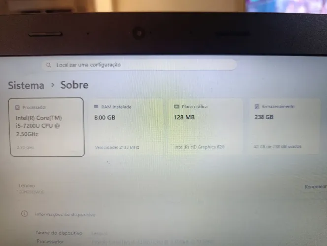 Notebook Lenovo thinkpad e470