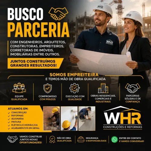BUSCAMOS PARCEIROS NA CONSTRUÇÃO CIVIL ENGENHEIROS/ARQUITETOS, CONSTRUTORA,EMPREITEIRAS