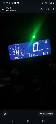 Vendo moto único dono novíssima pouco rodada