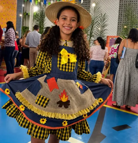 Vestido infantil junino São João 
