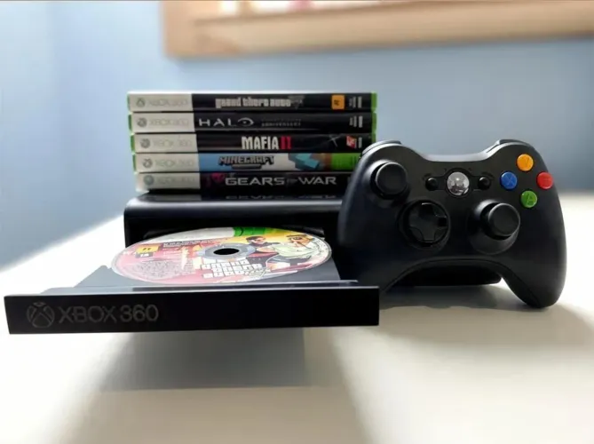 XBOX 360 + 5 JOGOS CLÁSSICOS
