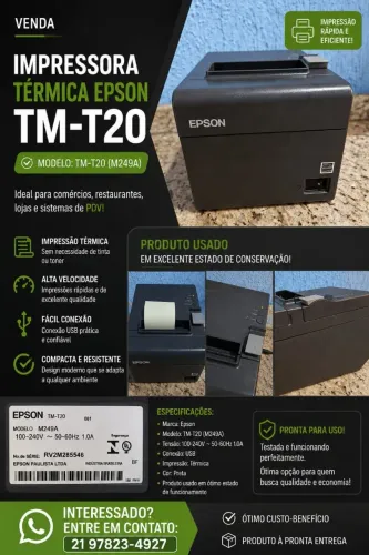 Impressora térmica epson 