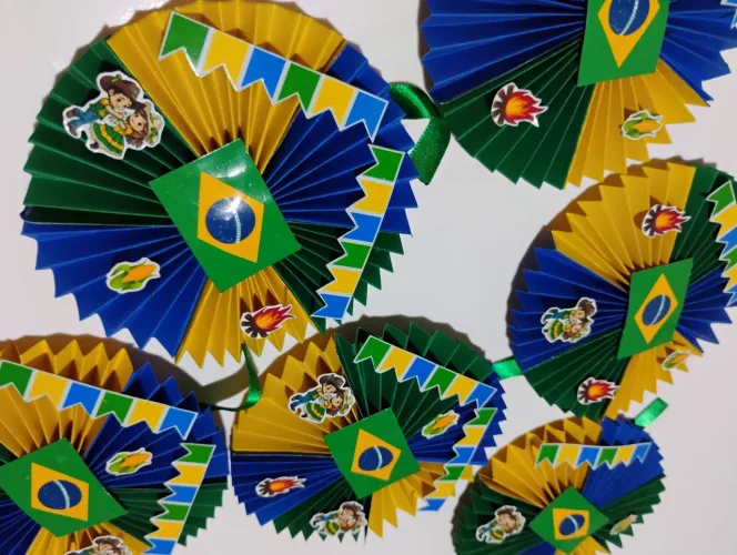 Rosetas de papel de copa/festa junina