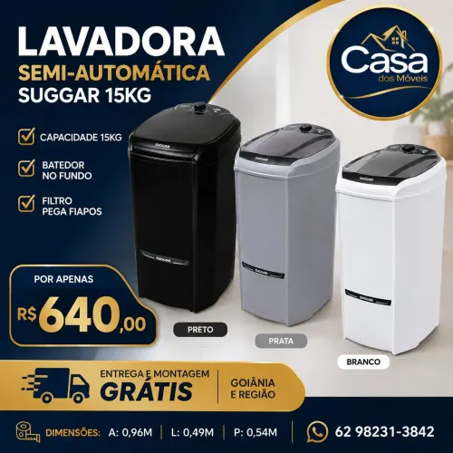 Tanquinho 15kg Suggar