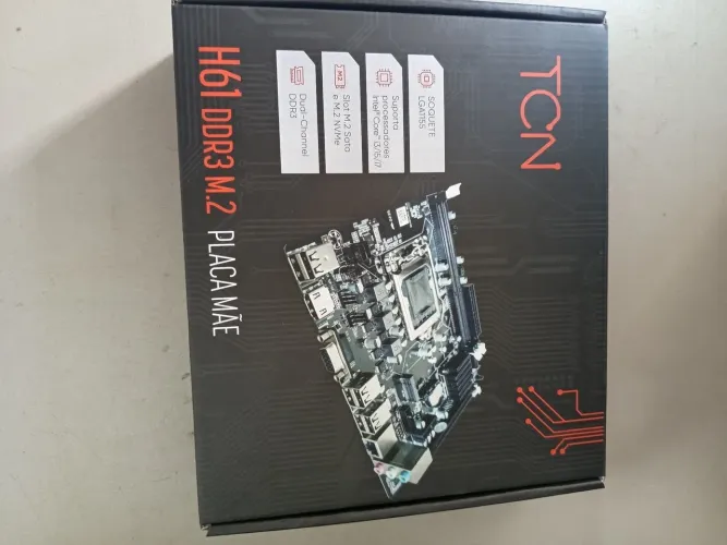 Placa mãe 1155 tcn suporte i3/i5/i7 slot M2 - NVME nova 