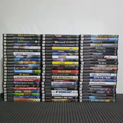 Coleção com 69 jogos Playstation 2 Originais